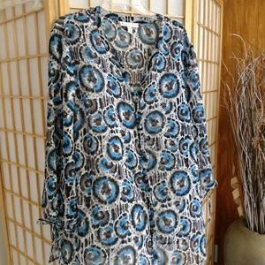 Womens Casual Peasant Blouse